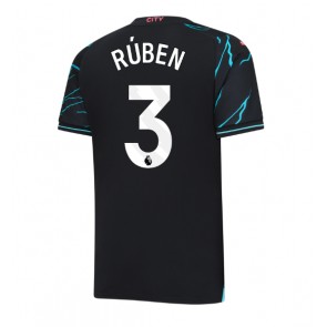 Lacne Muži Futbalové dres Manchester City Ruben Dias #3 2023-24 Krátky Rukáv - Tretina